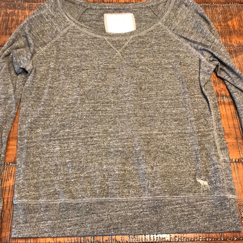 Abercrombie and Fitch boat neck long sleeve shirt